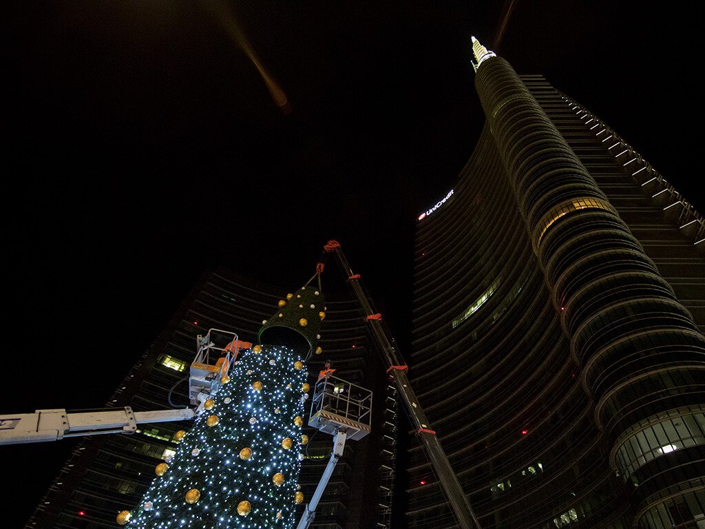 The Great Tree in Piazza Gae Aulenti